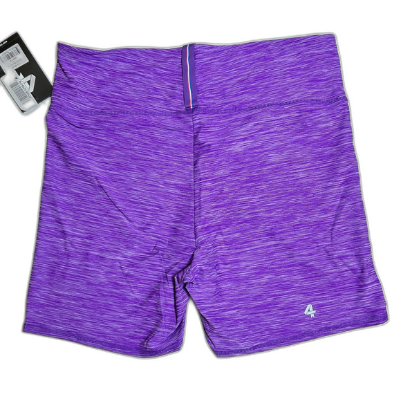 FourLaps NWT Arc Purple Space Dye High Rise Bike Workout Shorts Size XL - Picture 8 of 9